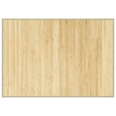 Modern Rug Rectangular Light Natural70x100 cm Bamboo