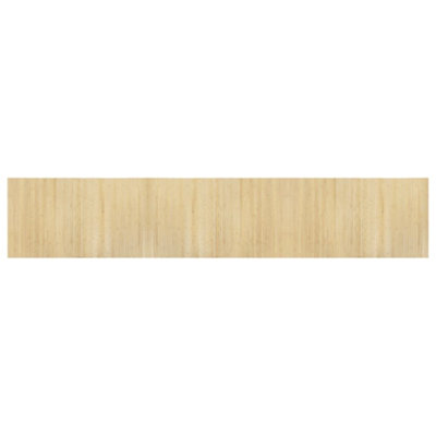 Modern Rug Rectangular Light Nature 60x300 cm Bamboo