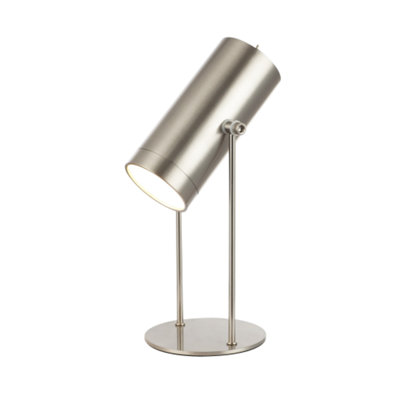 Modern Satin Nickel Adjustable Tiltable Rechargeable LED Table/Desk ...
