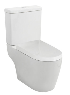 Modern Semi-Flush to Wall WC  , 795mm x 410mm, White