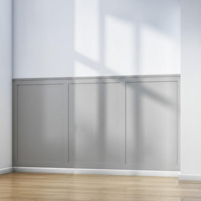 Modern Shaker Wall Panel Kit Minimalist Decorative Slats for Rooms or ...