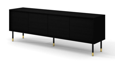 Modern Sherwood TV Cabinet in Black W1800mm x H600mm x D400mm