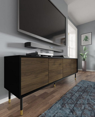 Modern Sherwood TV Cabinet in Oak Catania W1800mm x H600mm x D400mm