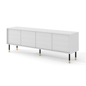 Modern Sherwood TV Cabinet in White W1800mm x H600mm x D400mm