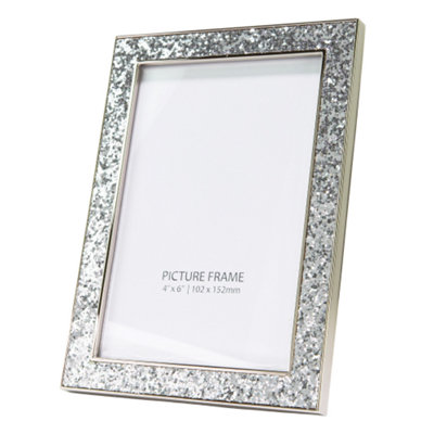 Rosalinda Sparkle Silver Frame. Silver Picture Frame. Sparkle Frame. Glossy Picture Frames. Sparkle Frame. Wedged Picture Frame. deals Gift Ideas.