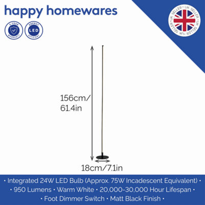 Foot dimmer switch for led floor lamp discount