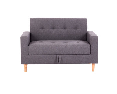Modern Smart Sofa in a Box, Taupe Fabric Sofa with Hidden