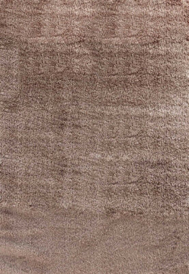 Modern Soft Plain Shimmer Shaggy Area Rugs Bronze 120x170 cm