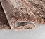 Modern Soft Plain Shimmer Shaggy Area Rugs Bronze 200x290 cm