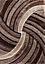 Modern Soft Swirl Shimmer Shaggy Area Rugs Bronze 60x220 cm