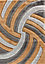 Modern Soft Swirl Shimmer Shaggy Area Rugs Ochre 60x220 cm