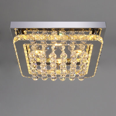 Modern Crystal Light, Chandelier Ceiling Light Crystal Round Chandelier Brass Gold Pendant Light