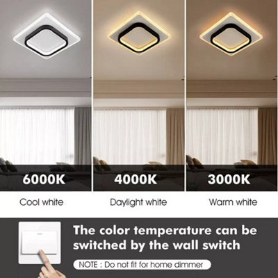 Modern Square LED Ceiling Panel Light for Home Rooms