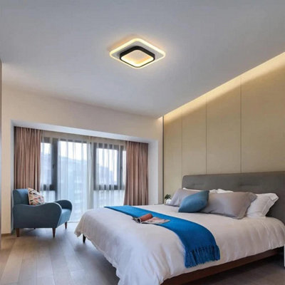 Modern Square LED Ceiling Panel Light for Home Rooms