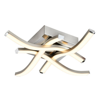 Modern Square Semi-Flush Eco Friendly LED Ceiling Light Fitting in ...