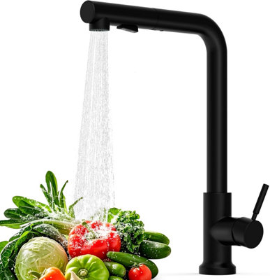 Modern Stainless Steel Kitchen Faucet, Swivel Monobloc Mixer with ...