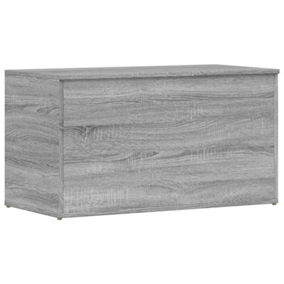 Modern Storage Chest Grey Sonoma 84x42x46 cm Engineered Wood