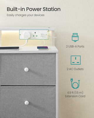 Modern Storage System, Multi-Drawer Unit with Smart Charging and ...