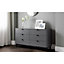 Modern Storm Grey 6 Chest of Drawers