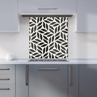 Modern Stylish Abstract Texture Premium Glass Kitchen Splashback W600mm ...