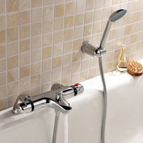 Modern Thermostatic Bath Shower Mixer Tap Set And Kit