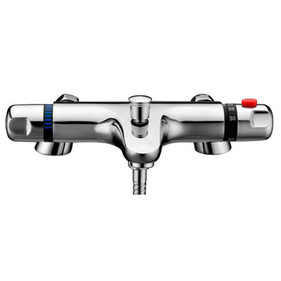 Modern Thermostatic Bath Shower Mixer Tap Set And Kit - 5