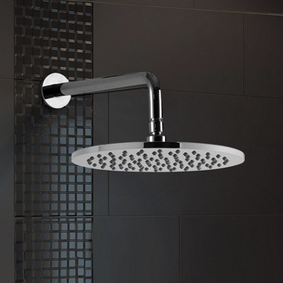 Modern Three-Dial Three-Way Concealed Round Thermostatic Valve With Shower Head Handset and Bath Filler Kit - 6