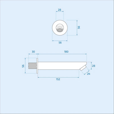 Modern Three-Dial Three-Way Concealed Round Thermostatic Valve With Shower Head Handset and Bath Filler Kit - 9