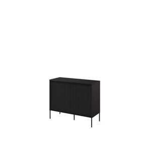 Modern TREND Large Sideboard Cabinet (H1660mm W830mm D400mm) - Black Matt
