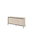 Modern TREND Large Sideboard Cabinet (H830mm W1660mm D400mm) - Sand Beige with Black Legs