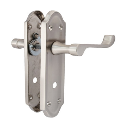 Modern Victorian Bath Ashford Ashworth Handle Satin Bathroom Door Handles