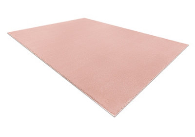 Modern washing carpet LINDO pink, anti-slip, shaggy  60x100 cm