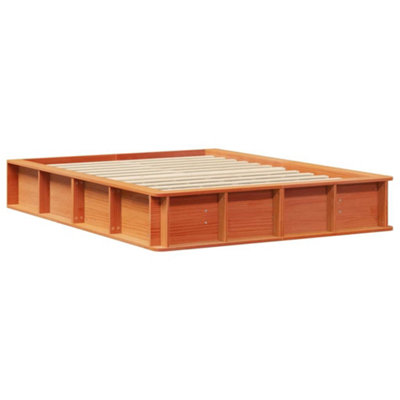 Modern Wax brown 135 x 190 cm Solid pine wood and Solid pine wood