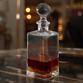 Modern Weighted Decanter with Ball Stopper