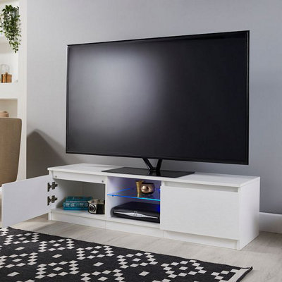 White tv unit on sale 55 inch