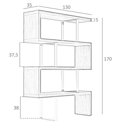 Modern White and Steel Shelving Unit for Stylish Home Organization