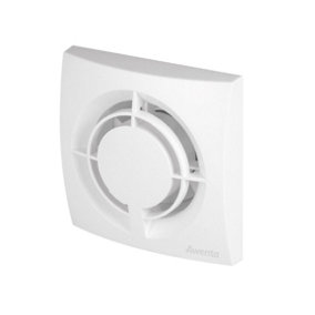Modern White Bathroom Extractor Fan 100mm / 4" with Humidity Sensor