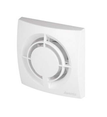 Modern White Bathroom Extractor Fan 100mm / 4" with Timer Price Comparisons | Compare The Build