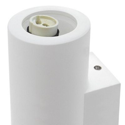 Modern White Ceramic Up & Down Contemporary Indoor Wall Light Lamp M0044