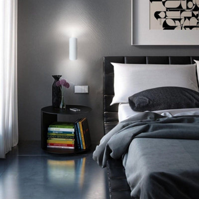 Modern White Ceramic Up & Down Contemporary Indoor Wall Light Lamp M0046