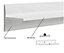 Modern White Gloss Shelf Wall Mounted Long Panel Storage Unit 150cm Azteca T - White Gloss