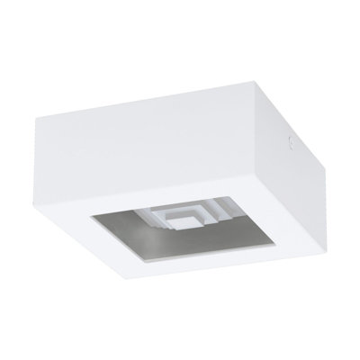Modern White LED Wall and Ceiling Light Fixture 140mm x 140mm for Home Decor