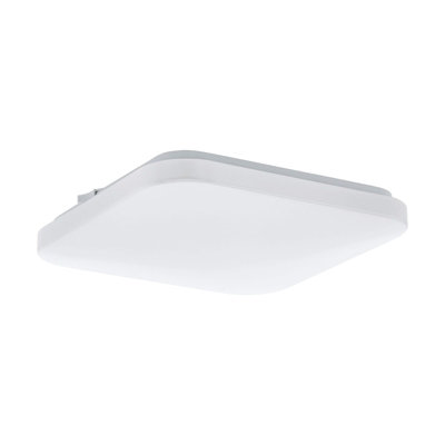 Modern White LED Wall Flush Ceiling Light - 11.5W Warm White Bulb