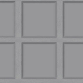 Modern Wood Panel Wallpaper Grey Holden 12981