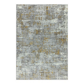 Modern Yellow Rug, Abstract Rug for Bedroom, Stain-Resistant Rug for DiningRoom, Abstract Yellow Rug-120cm X 170cm