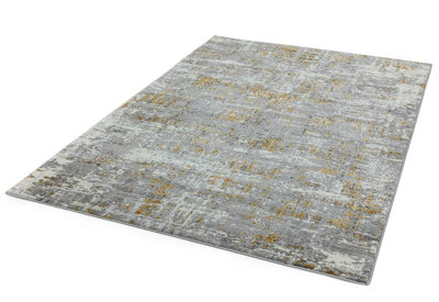 Modern Yellow Rug, Abstract Rug for Bedroom, Stain-Resistant Rug for DiningRoom, Abstract Yellow Rug-200cm X 290cm