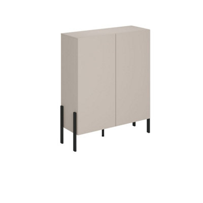 Modern Yukon 42 Highboard Cabinet 1140mm in Cashmere - Vertical Storage Solution H1350mm D400mm