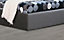 MODERNIQUE Grey Fabric 6FT, Ottoman Double Storage Bed Fabric in Grey