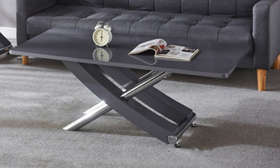 Modernique Grey Gloss Finish Coffee Table