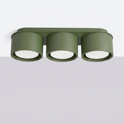 MODO aluminum olive green 3 Lights minimalist Ceiling lamps